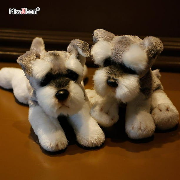 Kawaii Schnauzer perro de peluche de juguete pequeno suave simulacion ninos juguetes de peluche para ninos lindos accesorios para fotos ninas regalo de cumpleanos Walmart en linea