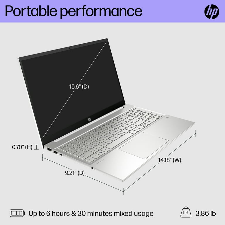 HP PAVILION 15-eg3053cl Laptop, 16GB, 512GB, W11 i5-1335U