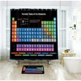 thumbnail image 5 of Periodic Table of Elements Shower Curtain Colorful Science Technology Kids Chemical School Student Waterproof Fabric Polyester Bathroom Decor Set 72x72 Inch 12 Pack Plastic Hooks, 5 of 6