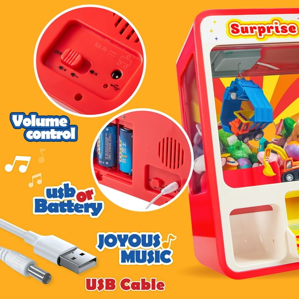 Joyfy Claw Machine Toy, US, Red, LED Light and Sound - Walmart.com