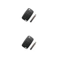 thumbnail image 1 of Riwesomey Carcasa de llave de coche ABS, protección desmontable, elegante, plegable, a prueba de arañazos, mando a distancia, Protector Fob, 2 2 Tecla Izquierda 2piezas, 1 of 6