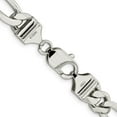thumbnail image 6 of Auriga Fine Jewelry 925 Sterling Silver 9mm Figaro Chain Bracelet 8 inch for Women, 6 of 6