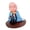 Blue, variant on Solar Power Nodding Monk Car Dashboard Ornament Ceramic