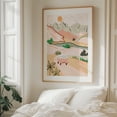 thumbnail image 6 of Pastel Journey - India Illustration Vintage Landscape Desert Retro Travel Poster Minimalist Boho Unframed Wall Art Print 9 x 12 inches, 6 of 13