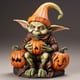 thumbnail image 2 of Halloween Calabazas Al Aire Libre Iluminación Electrónica Halloween Calabaza Alienígena Decoraciones Al Aire Libre, Decoraciones de Jardín, Artesanías de Resina, 2 of 3