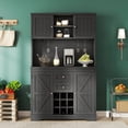 thumbnail image 2 of Particle Board & MDF Coffee Bar Cabinet / Brings Convenience to Coffee and Wine Service, 2 of 7