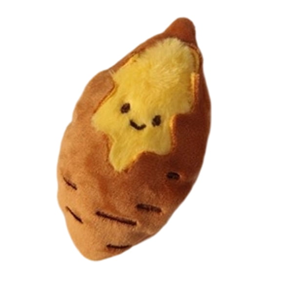 Adorable Roasted Sweet Potato Plush Keychain for Friend Family Portable