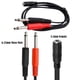 thumbnail image 2 of 3.5mm To 2 Jack 6.5 Mono Adapter Cable Audio Cable 2x6.35mm Adapter Cable, 2 of 5
