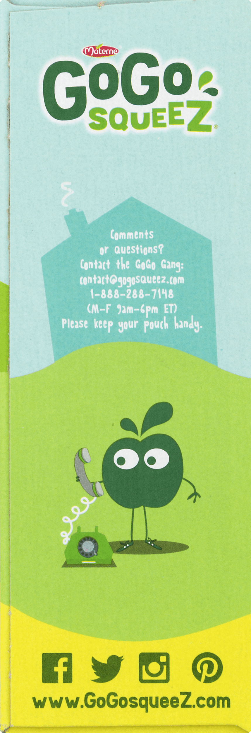 (4 Pack) GoGo Squeez Applesauce Pouches, Pear, 3.2 oz, 4 Pack