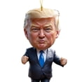 thumbnail image 2 of Patriótico Donald Trump 2024 Adorno Navideño Acrílico Dibujos Animados (F), 2 of 4