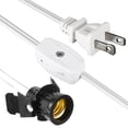 thumbnail image 2 of Uxcell UL Listed Silver Electrical Lamp Cord SPT-1 Stripped Ends Ready for Wiring White, 2 of 5