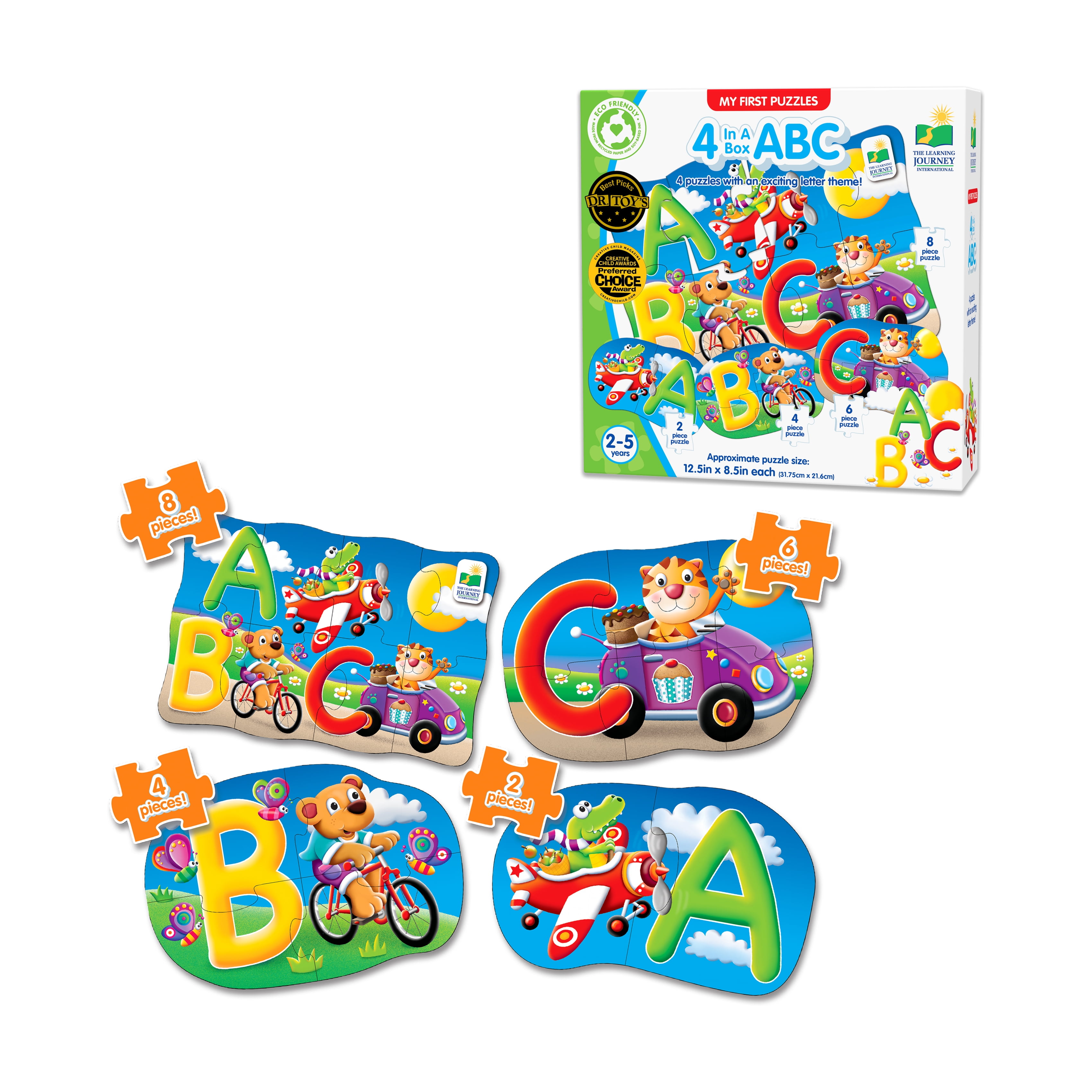 The Learning Journey My First Puzzles - 4 In A Box - ABC: 20 Pcs