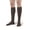 Brown, variant on Ames Walker AW Style 132 Cotton 15-20 mmHg Moderate Compression Knee High Socks White Medium
