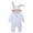 White, variant on EnJoCho Sport Romper for Baby Baby Boys Girls Solid Zipper Hooded Rabbit Ear Jumpsuit Romper Clothes Baby Kids Trendy Cute Romper Clothing