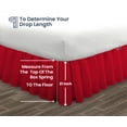 thumbnail image 5 of SGI Bedding 21 Inch Ruffled Bed Skirt | Microfiber Bed Skirt | Fade Resistant, Wrinkle Free, Anti-static, Decorative, Extra Storage Space, Clutter-Free |Queen, Blood Red, 5 of 8