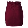 thumbnail image 4 of FashionMille Junior Miss Solid Cassic Corduroy High Waist Mini Skirt, 4 of 5