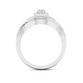 thumbnail image 3 of Imperial 1/2Ct TDW Diamond 10k White Gold Halo Bypass Bridal Set (H-I, I2), 3 of 4