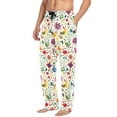 thumbnail image 2 of FORMRS Mens Pajama Pants with Pockets Sleepwear Lounge Bottoms Sizes S-2XL, Purple Cartoon Animals, 2 of 7