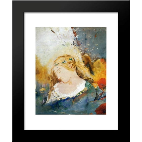 Ophelia 20x24 Framed Art Print by Redon, Odilon