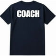 thumbnail image 2 of BILLIONHATS 60-Pack Navy Coach T-Shirt Size S – Cotton Blend Printed in USA for Sports & Team Leaders, 2 of 2