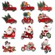 thumbnail image 1 of Naiovety 12 Uds. Colgantes para árboles de Navidad, adornos para árboles de Navidad de madera, artesanías colgantes, decoración de camiones para la Kits de decoración para fiestas Naiovety HA013118-00, 1 of 1