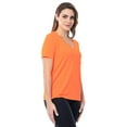 thumbnail image 6 of Athletic Works Women's Active Texture Knit V-Neck Tee, Sizes XS-XXXL, 6 of 8