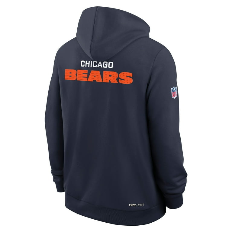 Men's Nike Navy Chicago Bears Sideline Standard Issue Initial Home