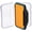 Orange, Black, Transparent, variant on Gonex Fly Boxes for Fly Fishing Jig Boxes Two-Sided Waterproof Lightweight Fly Fishing Box Easy Grip Transparent Lid Fly Fishing Lures Box, 4.1"x 3.0"x 1.2", Green