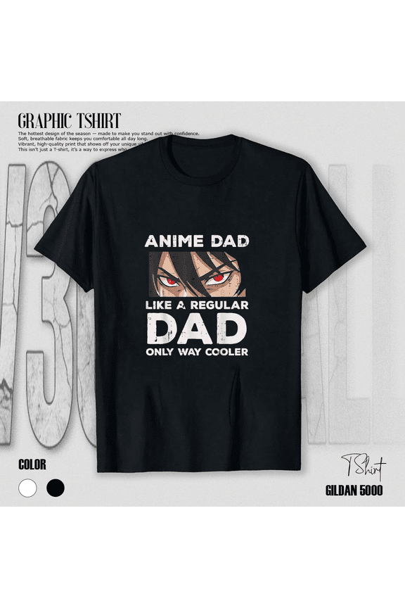 Anime Dad Like Regular Cooler Funny Fathers Day Daddy Papa Kawaii Unisex T-Shirt, up to size 5XL