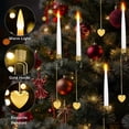 thumbnail image 4 of Paquete de 10 velas cónicas sin llama para decoración de árboles de Navidad, 4 of 7