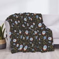 thumbnail image 3 of Yiaed Cosmic Print Blanket Throw Blanket Soft Cozy Flannel Blanket for Home Bed Sofa Couch Chair-40"x30", 3 of 6