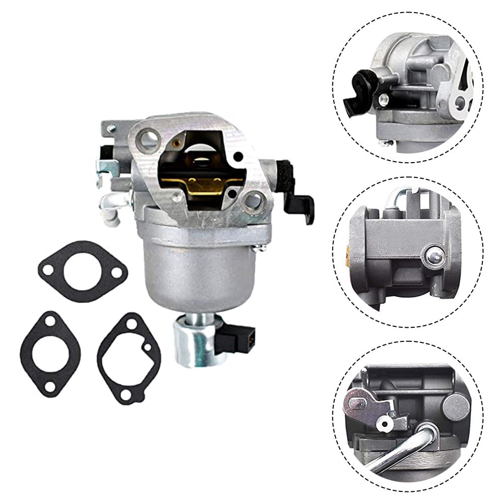 Whatever You Like-Carburetor Kit for 406577 407577 697722 20HP Engine, Lawn Mower Accessory, 4-Piece Metal Set with Gaskets, Easy Installation, Improved Fuel Efficiency and Engine Perform