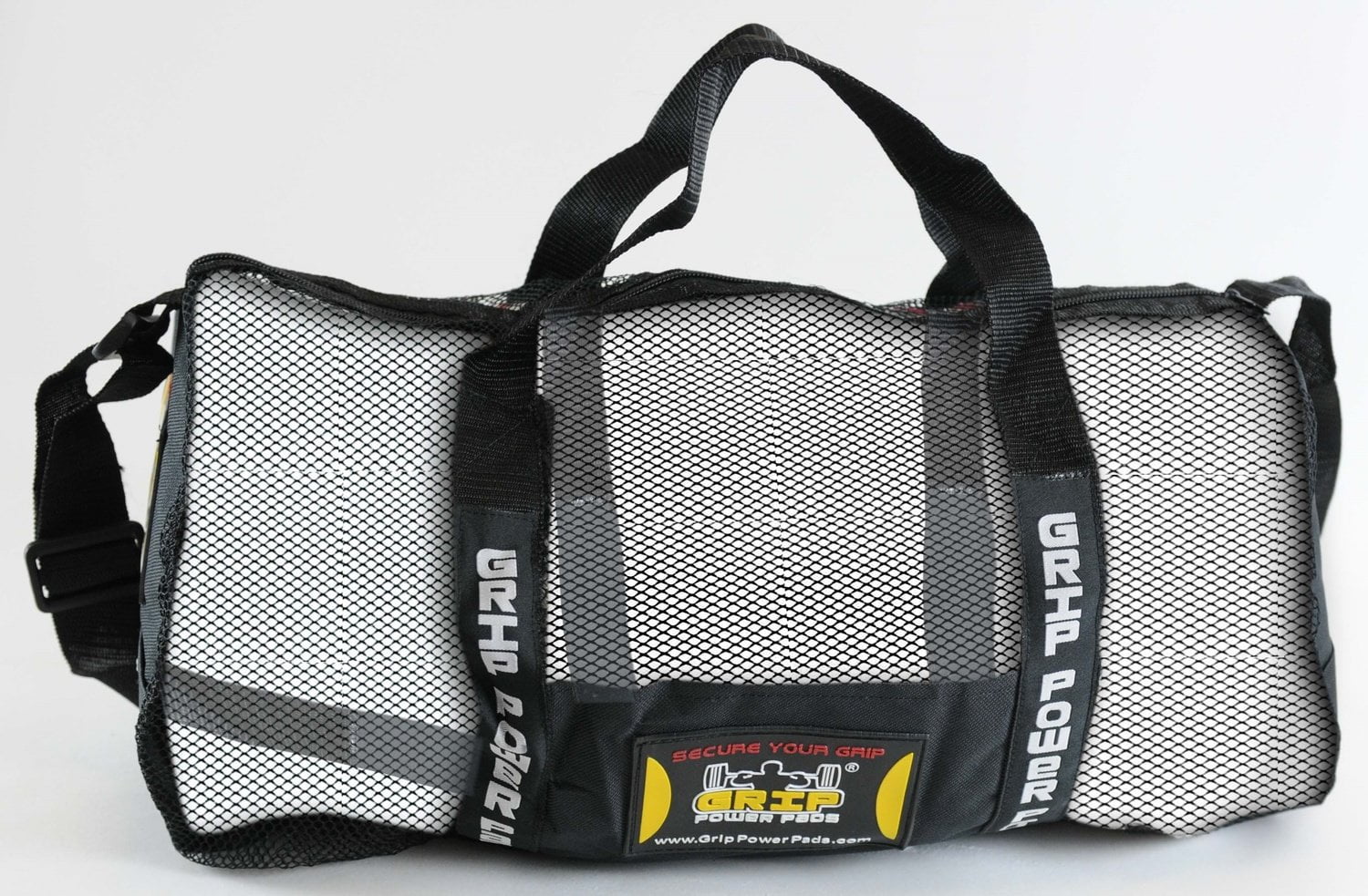 Grip Power Pads Mesh Gear Bag - Multipurpose Gym Bag, Beach Bag Scuba  Diving Bag & More - Adjustable Shoulder Strap (Black, One Size)