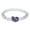 Clear, variant on Amethyst Bracelet Purple Crystal Original Stone Bracelet for Men and Women Simple New Elastic Rope Bead String Bracelet for Men and Women