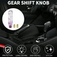 thumbnail image 2 of Ofertas Únicas Universal 20cm Perilla de Cambio de Marchas Acrílica para Vehículos Automáticos y Manuales con 2 Adaptadores Claro Púrpura 1 Juego, 2 of 6
