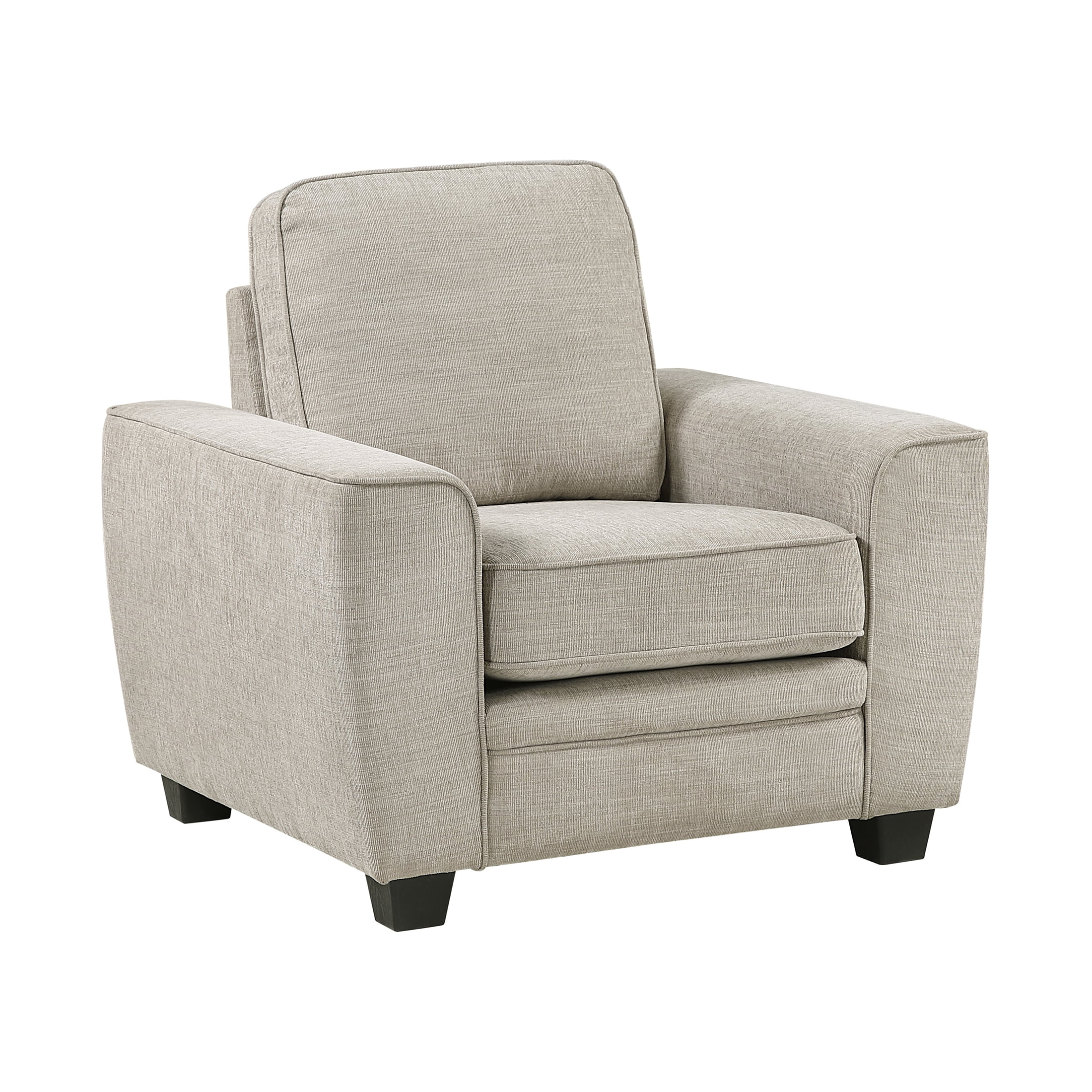 OakvillePark Harpshire Chenille Arm Chair, Taupe