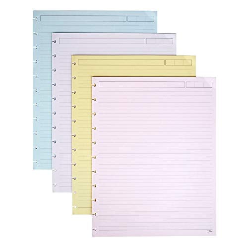 TUL Notebook Custom NoteTaking System Discbound Refill Pages 11.25" x 8.7" x 0.45