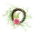 thumbnail image 1 of Guirnalda de flores artificiales Simulación Decoración floral Guirnalda Tela de plástico Guirnalda de flores falsas, Peonía Inevent HA7398-01B, 1 of 6