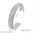 thumbnail image 4 of QQTDFG 925Sterling Silver Small Side Net Women's Fashion Open Up Cuff Bracelet BY102-default, 4 of 5