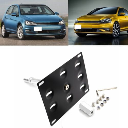 Front Bumper Tow Hook License Plate Mounting Bracket for VW Volkswagen Golf GTi
