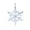 White-3D-home supplies, variant on ABPWLY Home Acrylic Christmas Snowflake Hanging Decoration Transparent Ice Crystal Tree Ornament White 15x15x3cm Holiday Gift Bedroom Decor