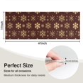 thumbnail image 5 of Brown Christmas Snowflake Pattern Kitchen Rug Mat,Kitchen Runner Rugs Non Skid Washable,Decorative Kitchen Floor Mats for Kitchen,Sink,Laundry,17"X47", 5 of 5