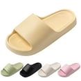 thumbnail image 4 of Leozcaa Cloud Slippers for Women Men Pillow House Slippers Shower Shoes Indoor Slides Bathroom Sandals, 4 of 5