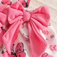 thumbnail image 7 of CAICJ98 Baby Girl Clothes Fall Winter Outfit Long Sleeve Ruffle Romper Plaid Skirt Bow Headband 3 Pcs Set (Pink,6-9 Months), 7 of 7