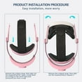 thumbnail image 4 of Courroie de Tête Confortable pour Meta Quest 3, Sangle de Remplacement Légère Accessoires VR, Réduit la Pression sur le Visage Confortable Pratique Design à Rabat Casque VR pour Quest 3, 4 of 7