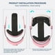 thumbnail image 4 of Correa cómoda para la cabeza para Meta Quest 3, correa de repuesto ligera Accesorios, reduce la presión sobre la cara Cómoda y práctica Gafas de realidad virtual con diseño abatible, 4 of 7