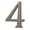 Lifetime Satin Nickel, variant on Baldwin Carded Surface Mount House Number