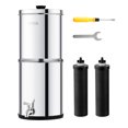thumbnail image 1 of 2.25G Gravity-fed Water Filter Countertop System Stainless Steel 2 Filters, 1 of 9
