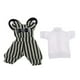 thumbnail image 2 of Conjuntos de muñecas Zulema traje de muñeca Tops pantalones cortos con tirantes Negro, 2 of 8