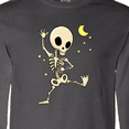 thumbnail image 4 of Inktastic Cute Dancing Skeleton Long Sleeve T-Shirt, 4 of 5